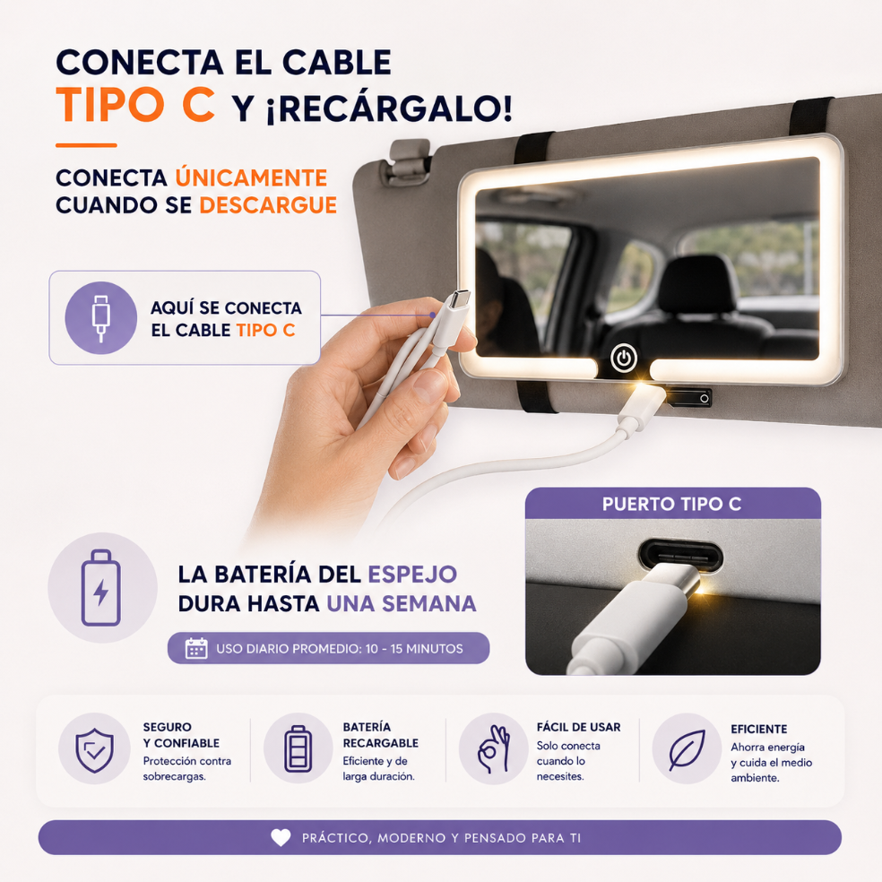 LumiCar Pro - Maquillaje Perfecto en Cada Trayecto