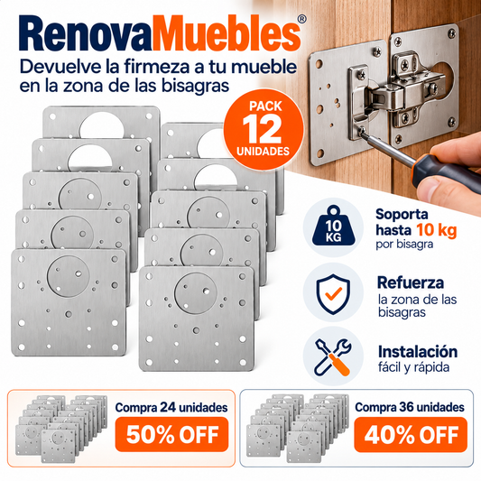 RenovaMuebles - Bisagra firme en 5 minutos