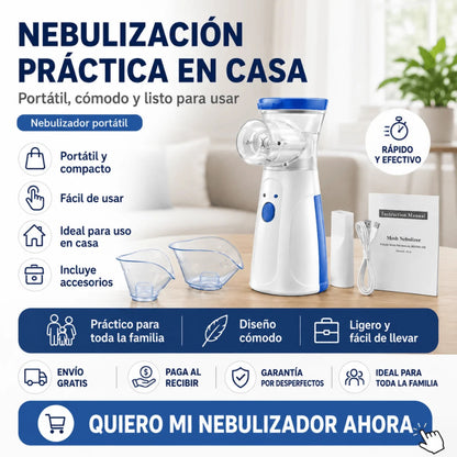 SaludHogar: Tensiómetro + Nebulizador + Oxímetro
