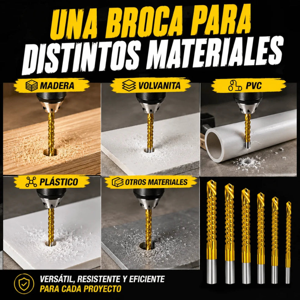 DuraBroca: Set de 6 brocas HSS