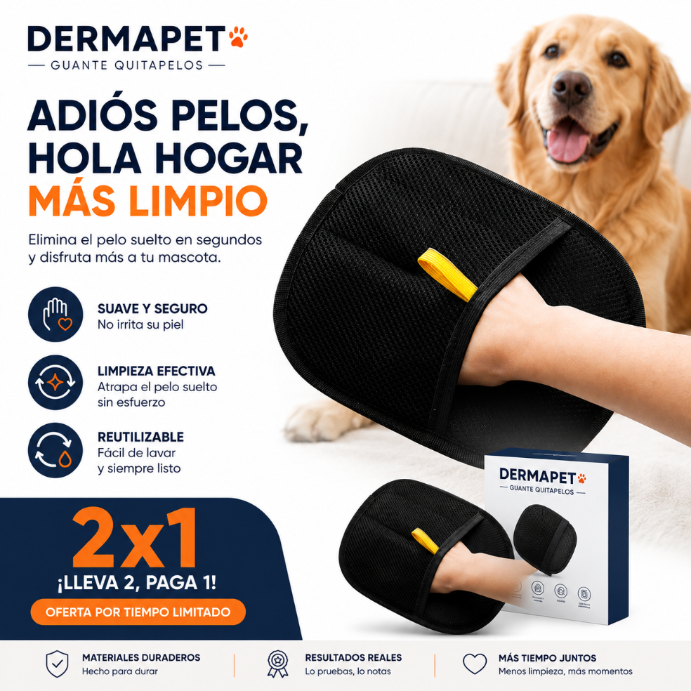 DermaPet: Guante Removedor de Pelusas (2x1)