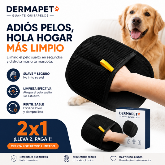 DermaPet: Guante Removedor de Pelusas (2x1)