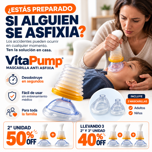 VitaPump - Mascarilla Anti Asfixia