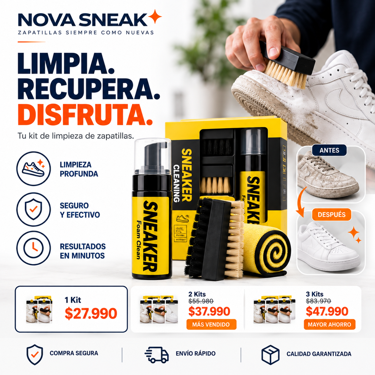 NovaSneak - Kit De Limpieza Zapatillas