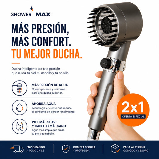 ShowerMax - Hasta 260% Más Presión en tu Ducha