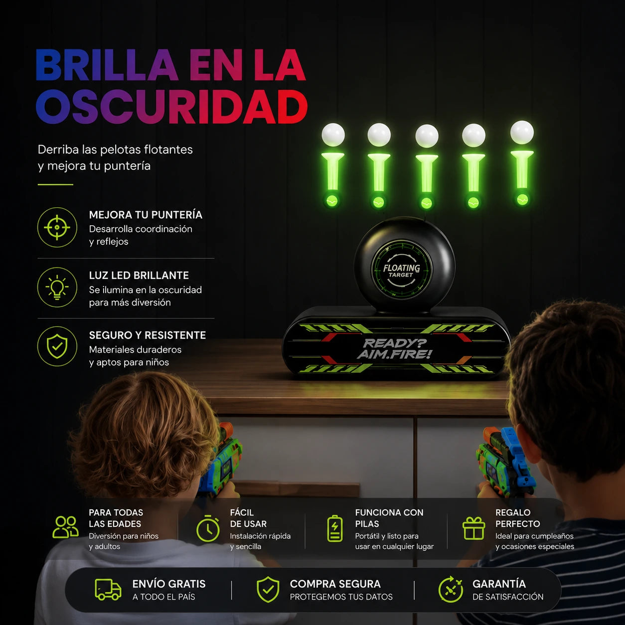 Dark Shot: Juego de Tiro Flotante Para Niños