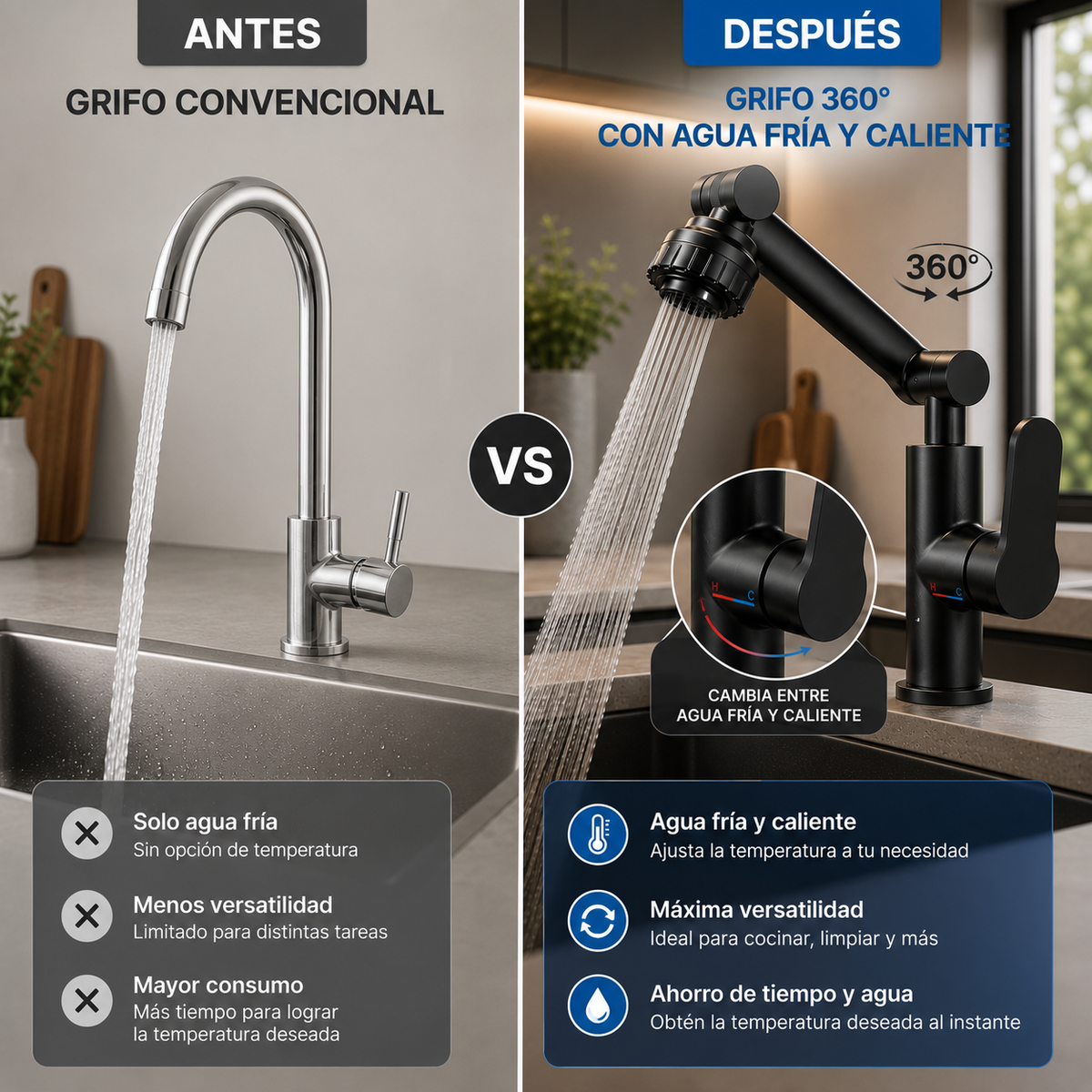 AquaFlex - Gira tu grifo hacia donde tú quieras