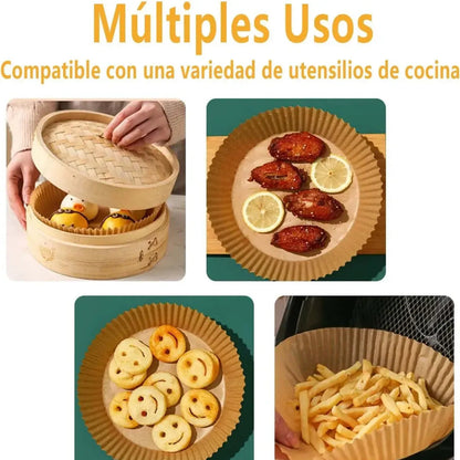 ZeroGrasa - Bandejas Para Freidora De Aire (50 unidades)