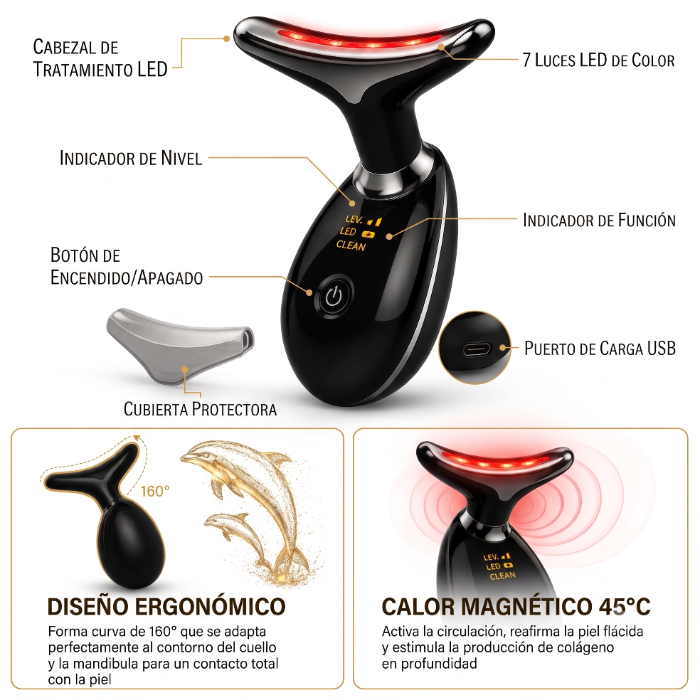 BeautyDiamond: Masajeador Facial LED