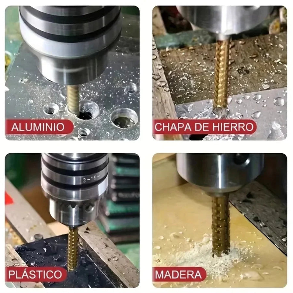 SteelPro: Brocas Escalonadas (6 piezas)