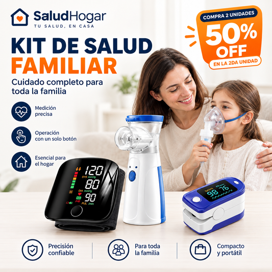 SaludHogar: Tensiómetro + Nebulizador + Oxímetro