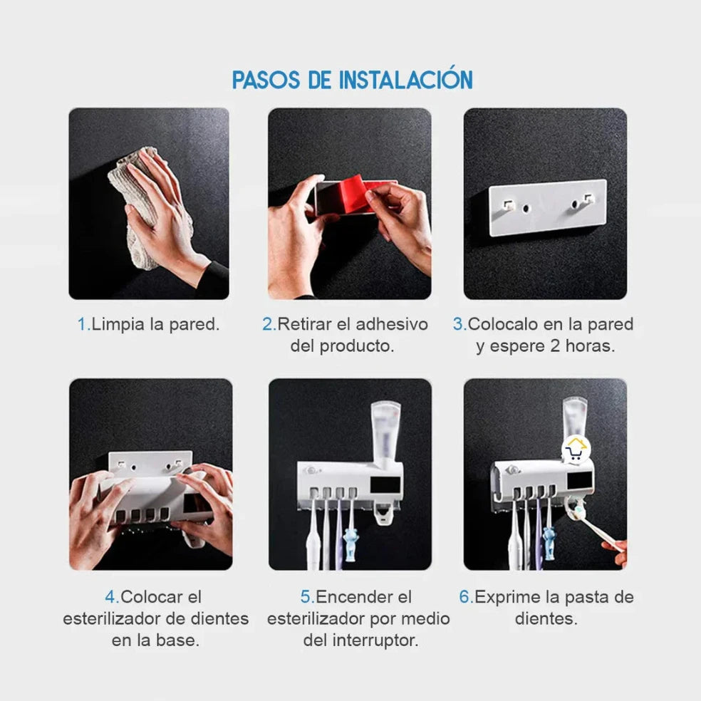 DentiClean: Soporte Esterilizador Cepillo De Dientes